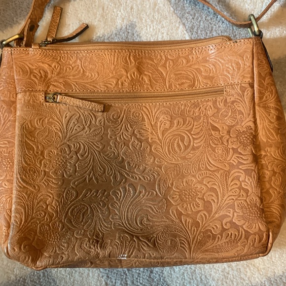 GREAT AMERICAN LEATHER WORKS TOOLED CROSSBODY 😍 - Picture 3 of 4